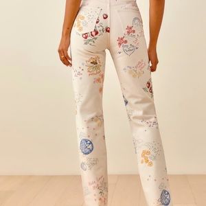 The Reformation Cynthia Doodle High Rise Jeans